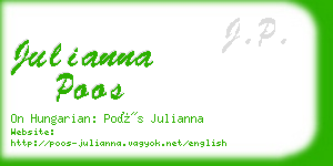 julianna poos business card